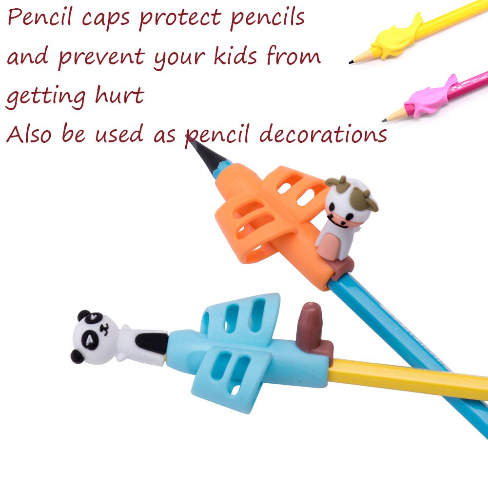 16 Pezzi Impugnature Per Matite In Silicone Per Bambini - Aiuto Per La Scrittura Ergonomico, Corregge La Postura, Per Destrimani E Mancini, Colorate