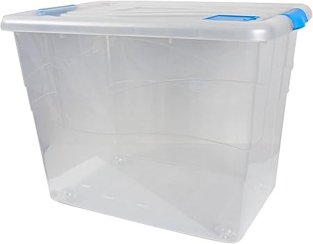 XXL de almacenamiento caja de almacenamiento caja de cajas de almacenaje con tapa 80 L 46