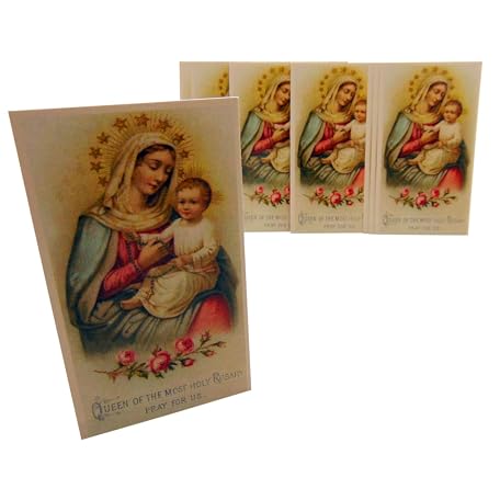 Mua Westmon Works Mary Queen of the Rosary Holy Card Bulk Pack Prayer ...