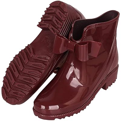 Wellies Amazon Red Rain Boots Extra Wide Calf Women's Rain Boots