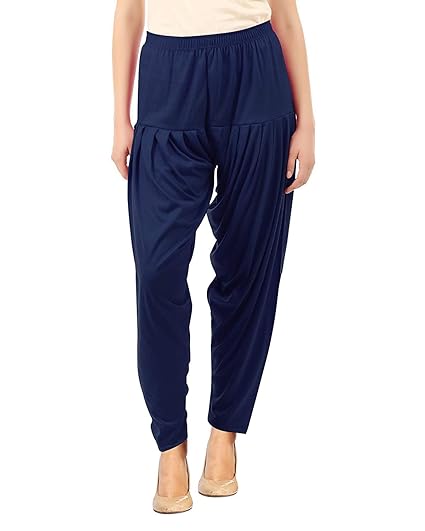 Women's Cotton Viscose Dhoti Patiyala Bottoms Pants