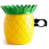Yoyoapple Bike Cup Holder Motorcycle Cute Pineapple Drink Holder Bicycle Water Bottle Holder with Metal Clamp for Beach Cruis
