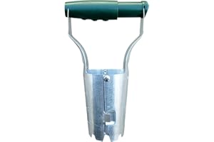 FORCOLID Bulb Planter Tool,Garden Bulb Planter,4 Inches Depth Mark,Bulb Transplanter Tool,Soil Release for Digging,Refilling Hole, Depth Marker, for Planting Tulips, Daffodils, Dahlias and More