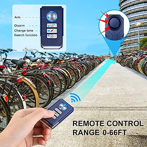 WSDCAM 113dB Bike Alarm Catalytic Converter Alarm Wireless Anti Theft