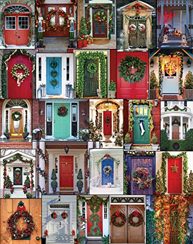 White Mountain Puzzles Holiday Doors Jigsaw Puzzle (1000 Piece)