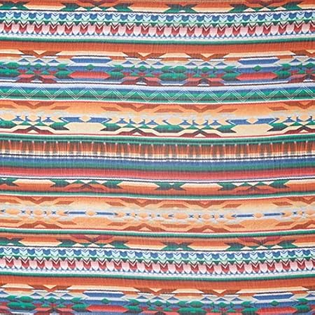 Fabulous Fabrics Chiffon Stoff Buntes Inkamuster — Meterware ab 0,5m — zum Nähen von Blusen, Tuniken und Kleider