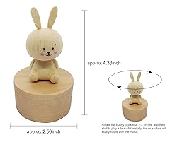 LILYXIN Cute Little Rabbit Mini Music Box, Bunny