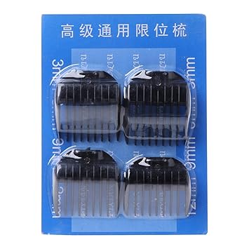 Kalttoy 4pcs Universal Hair Clipper Limit Combs Guide Guard Attachment Size 3 6 9 12mm