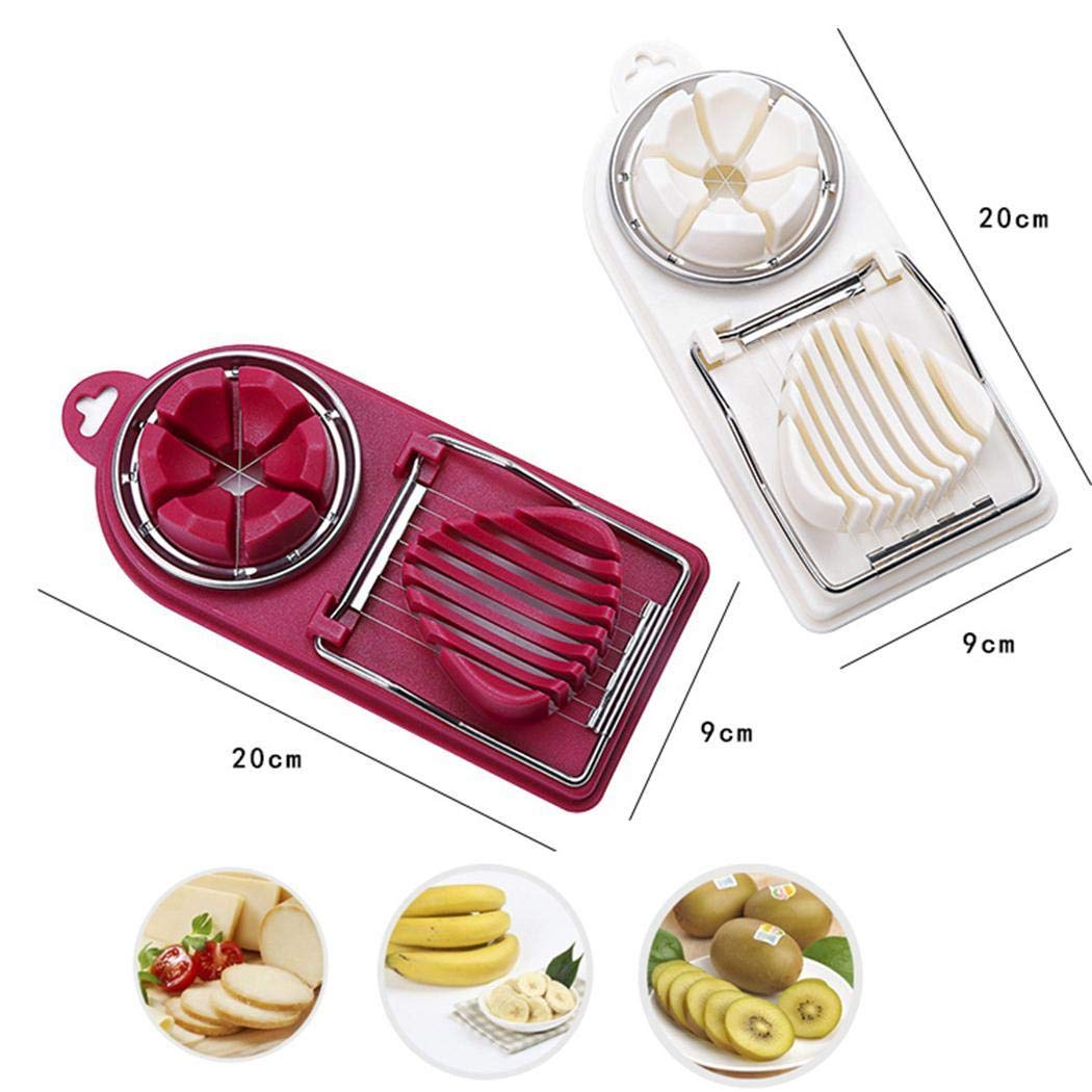 Junio1 Taglierina Multifunzionale a Forma di Petalo Utensili cuociuova in Camicia