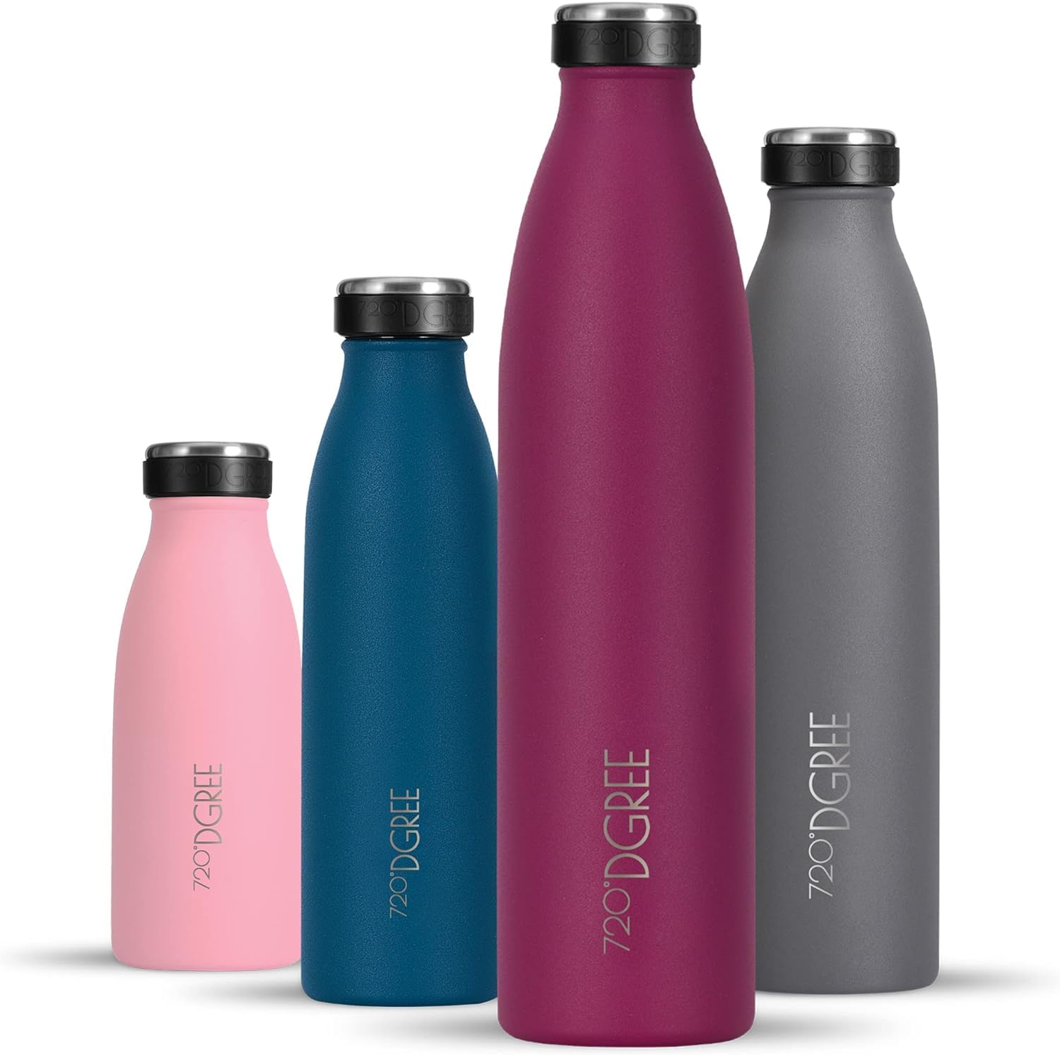 720°DGREE Vaccum Insulated Water Bottle “milkyBottle“ - 1litre - Leakproof, BPA-Free, Thermo Stainless Steel Flask - Sports, Gym, Fitness, School, Kids, Travel, Outdoor, Hot, Cold & Carbonated Drinks — image 1