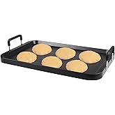CukAid Flat Top Grill - Non-Stick Stovetop Griddle, Aluminum, Dishwasher Safe