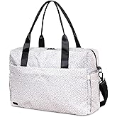 Jadyn Carry-On Travel Duffel Bag for Women, 18” Weekender Bag with Laptop Compartment and Trolley Sleeve, Ideal for Work, Gym, and Overnight Trips (Desert Leopard)