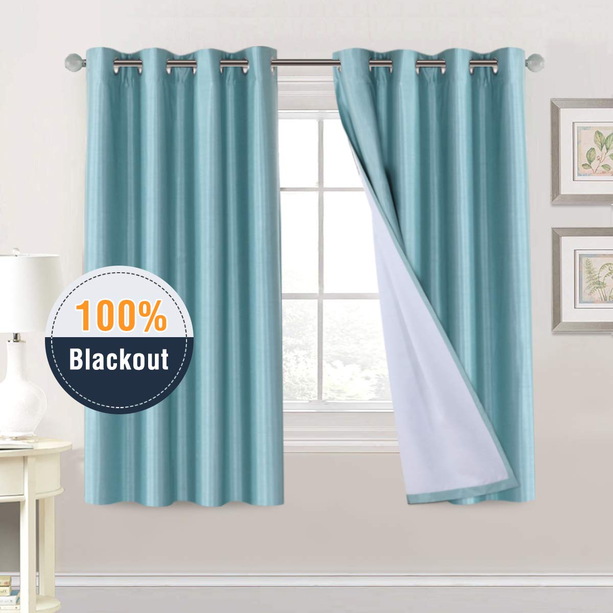 Best draperies for living room blue