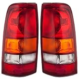 Taillights Tail Lamp Driver and Passenger Replacements for Chevrolet GMC Pickup Truck 19169017 19169018