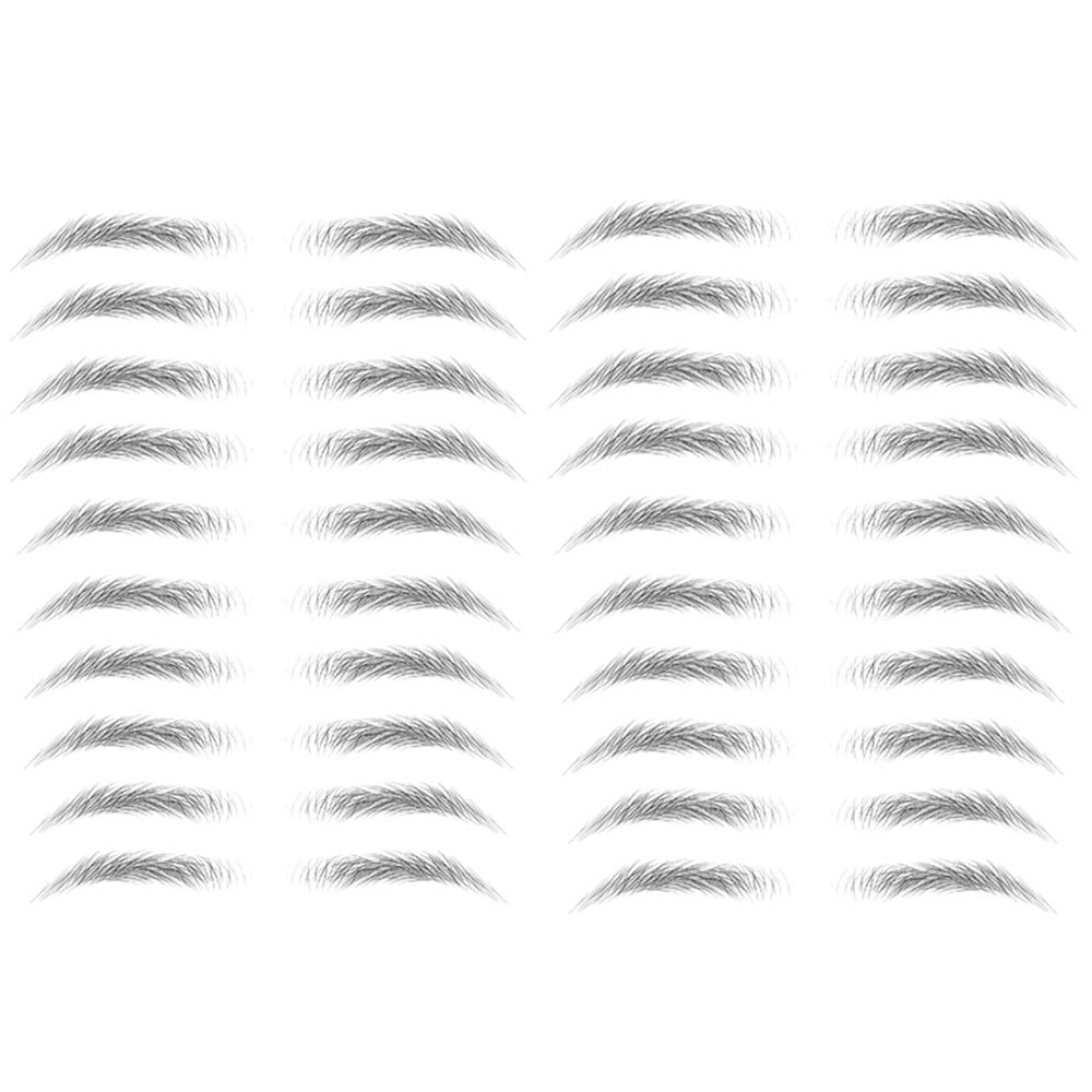 Yesallwas 4D Eyebrow Tattoo Sticker 20-Pairs False Eyebrows Long Lasting Waterproof Makeup Eyebrow Transfers Stickers for Women Lady 2 Sheets (STM-06)
