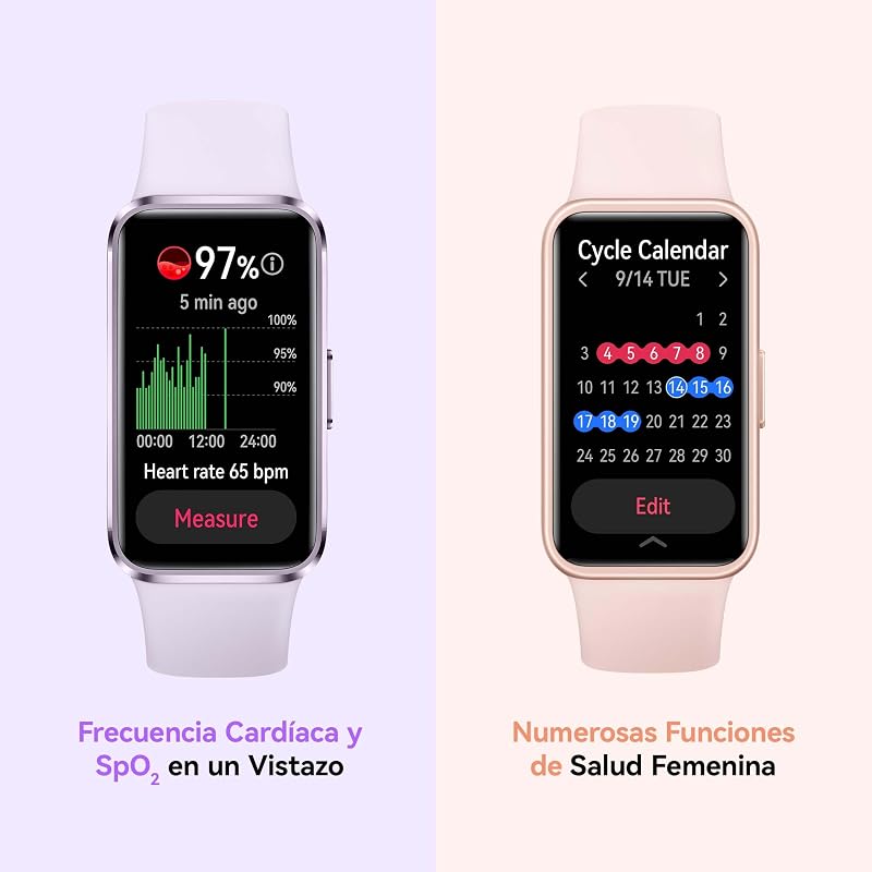 Smartwatch HUAWEI Band 10, Monitoramento de Atividade Física AI, Análise do Sono de Nível Profissional, VFC Média Durante o Sono e Dados do Sono, 14 Dias, iOS e Android