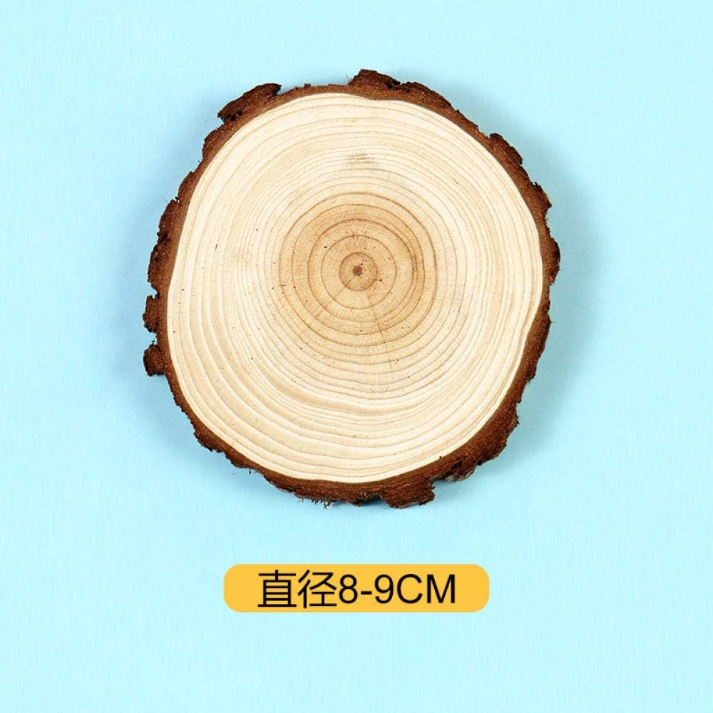 10 Pcs Fuwz Les Rondins Des Bois Bricolage Materiel Fait A La Main Peinture Sur Bois Enfants Graffiti Dessous De Verre Bois Pile De Bois Annuel Planches Maternelle 10 11cm Loisirs Creatifs