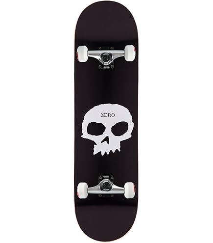 Amazon.com : ZERO Skateboard Complete Single Skull 8.0 : Sports