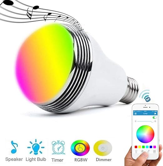 Led Smart Light Bulb With Bluetooth Speaker And App Control
