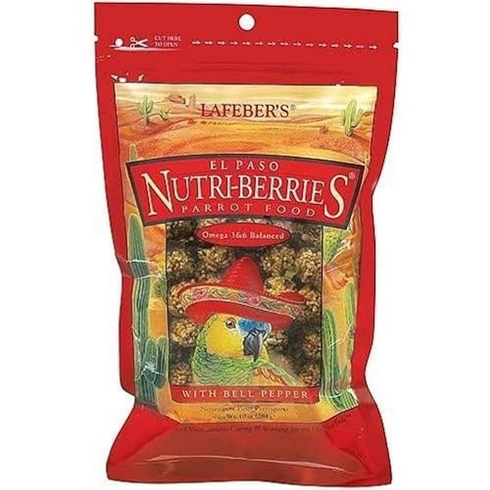 Lafeber El Paso Nutri-Berries 10oz for Parrots of All Ages, Bird Owners, Parrot Owners, Bird Food Berries, 280g