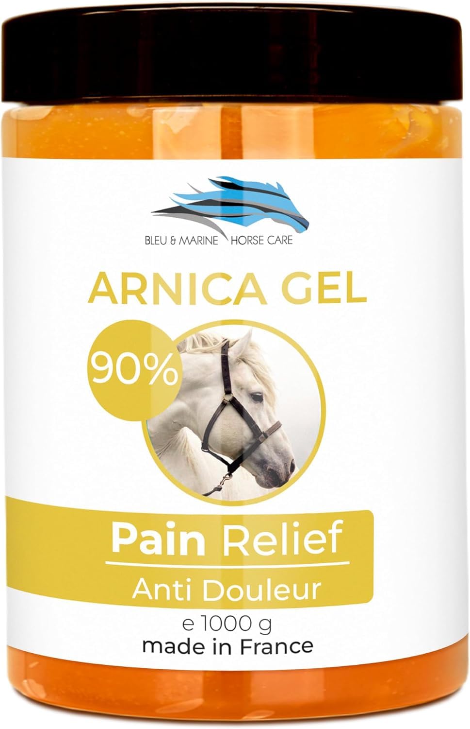 bleu & marine Bretania - 100% Natural Arnica Gel for Horses & Pets | Muscle & Joint Soother | Anti-Inflammatory Pain Relief | Veterinarian Recommended | Rapid Absorption, 1 kg