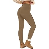 NexiEpoch Fleece Lined Leggings Women - Thermal Thick Winter Warm High Waisted Tummy Control Soft Pants for Snow Cold