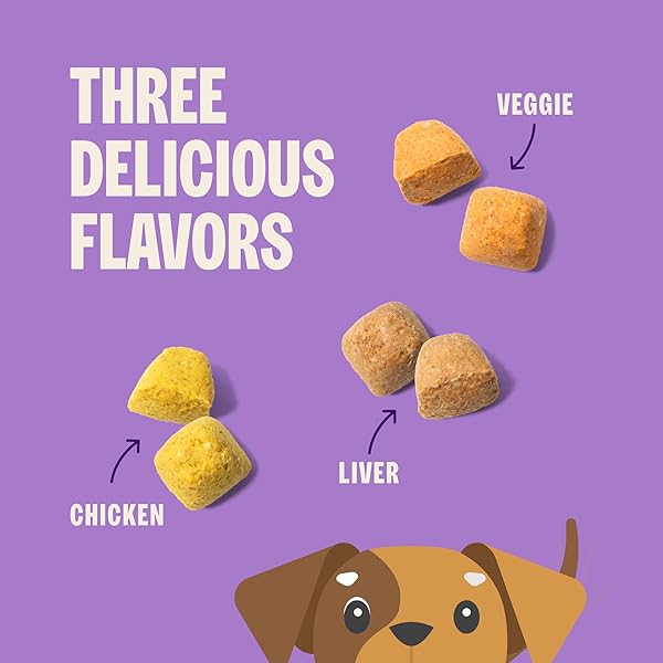 WELLNESS OLD MOTHER HUBBARD TRAINING BITZ ASSORTED MIX DOG TREATS, NATURAL BISCUITS, 3 FLAVORS, 8 OZ BAG