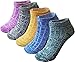 Bienvenu Women's Lady's 5 Pack Vintage Style Cotton Crew Socks