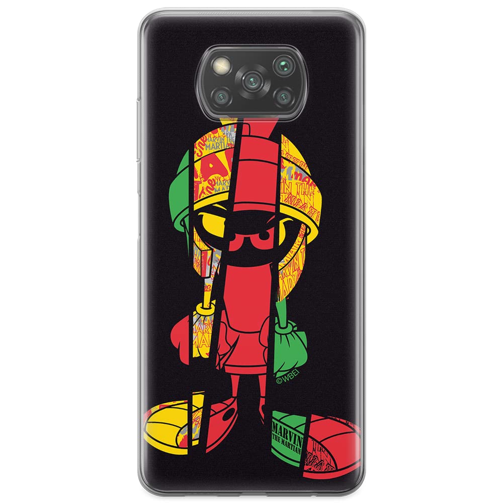 ERT GROUP mobile phone case for Xiaomi POCOPHONE X3 original and officially Licensed Looney Tunes pattern Marwin 003 optimally adapted to the shape of the mobile phone, case made of TPU