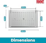 Map SAA Satin Anodized Aluminium Adjustable Air Vent 9 x 6 Inches view 3