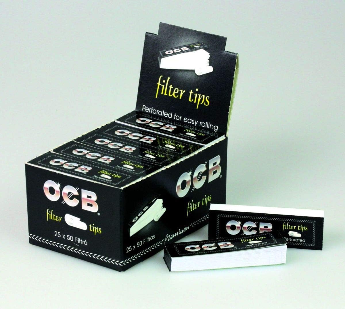 OCB Perforado de filtros – 1 Box x 25 librillos: Amazon.es: Hogar