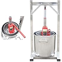 Fruit Wine Press 3.2 Gallon Hydropress Fruit Press Cider Grape Wine Press Crusher Grinder Apple Cider Juice Wine Maker…