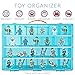 Life Made Better Carrying Case, Compatible with Lego Ninjago Mini Ninja Figurines, This Box is Not Created by Lego (Blue)