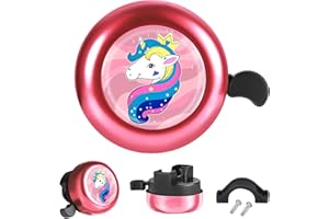 Akkya Bike Bicycle Bell Horn for Kids Adults Unicorn Cycling Handlebars Knee Scooter Accessories for Women Girls Electric Mountain Bike Ring Bell Biking Bicicle Accessories Loud