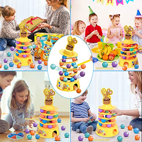 HISTOYE Tower Stacking Fun Board Game for Kids 46 Adults Balance