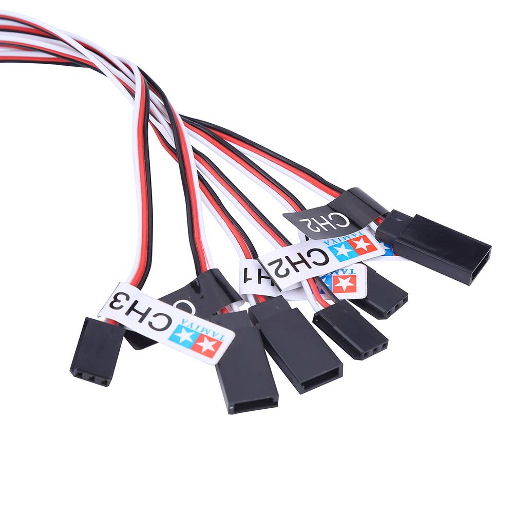 Bnineteenteam RC Flashing Light, LED Lighting System, 12 LED Flashing Lights for 1/10 1/8 RC Car/Truck/Crawler, Upgrade Kit for Simulation and Deformation Models