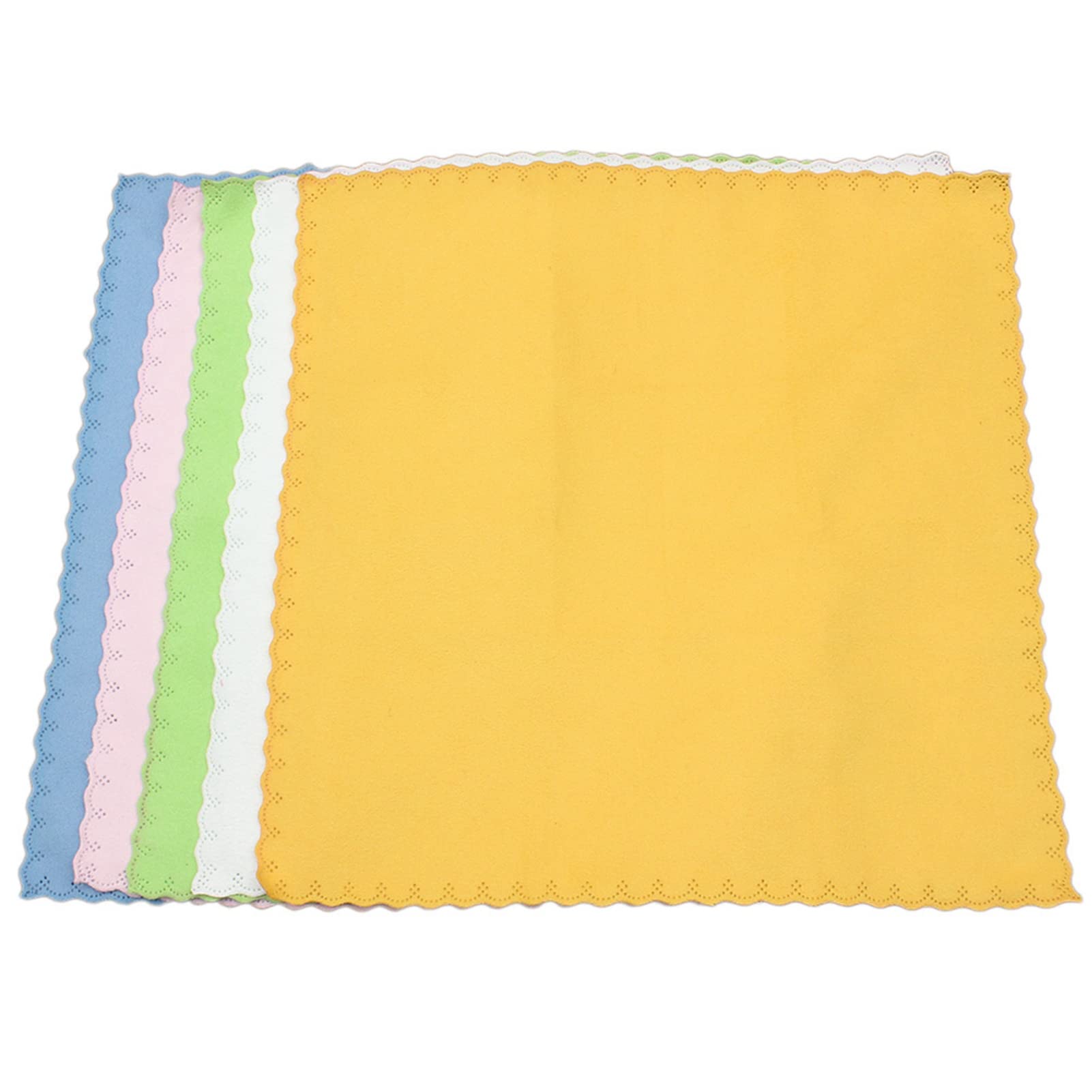 Microfiber Cleaning Cloth for Musical Instruments, 5 Pieces Microfiber Cleaning Care Cloth Accessory Set for Guitar Violin Piano Trumpet