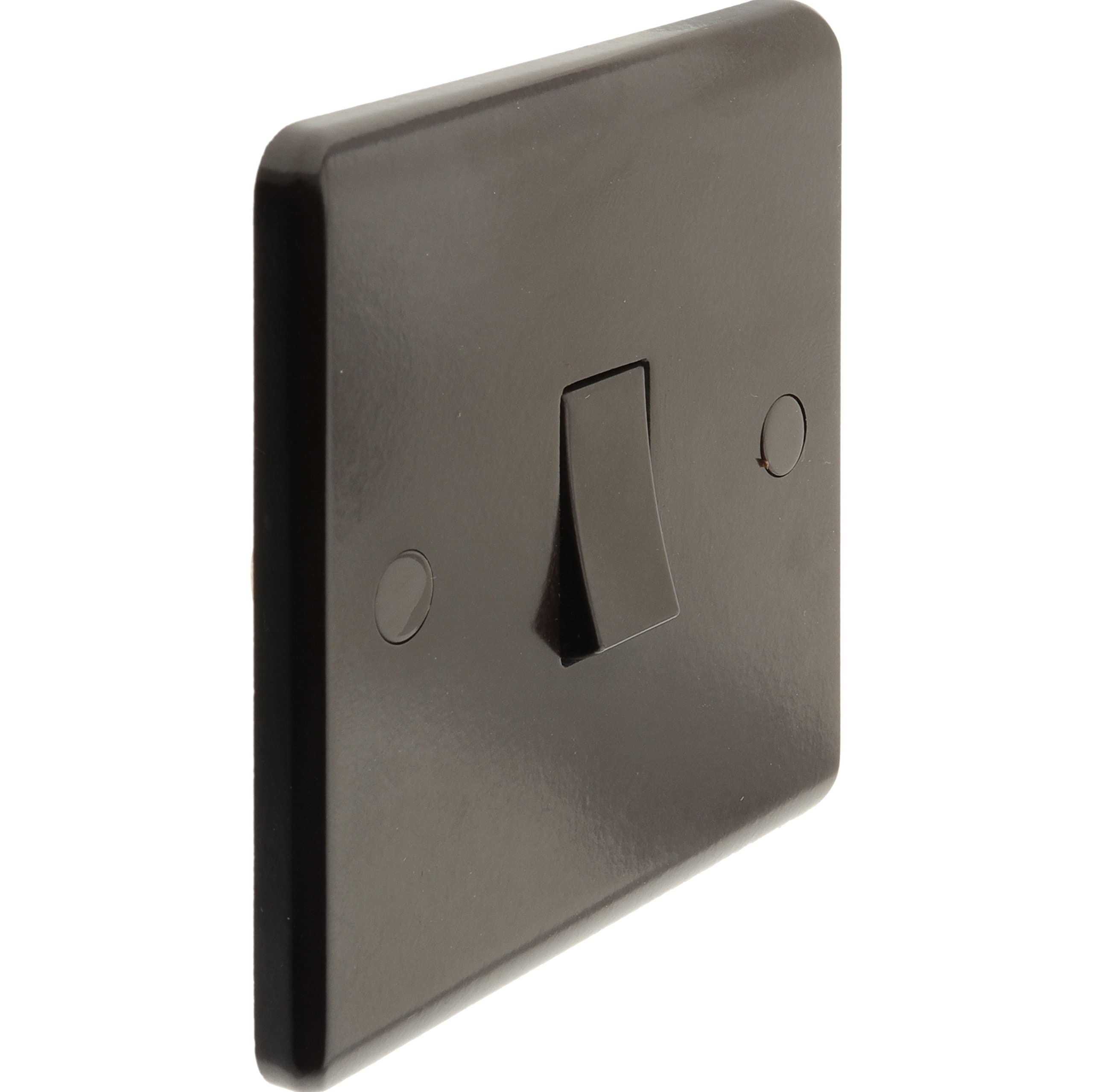 Art Deco Emporium 1Gang 4Way Intermediate 10Amp Wall Switch in Vintage Period Style Bakelite Dark Brown. Standard UK Single Pole 4-Way Intermediate Light Switch 1-Gang — image 1