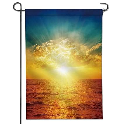 Amazoncom Jiahonghome Classic Flag Coucher Du Soleil