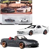 Hot Wheels Premium 2-Pack '04 Mazda Mazdaspeed Miata/Mazda RX7 FC Pandem HRR75 [Mini Car] [3 Years Old and Up]