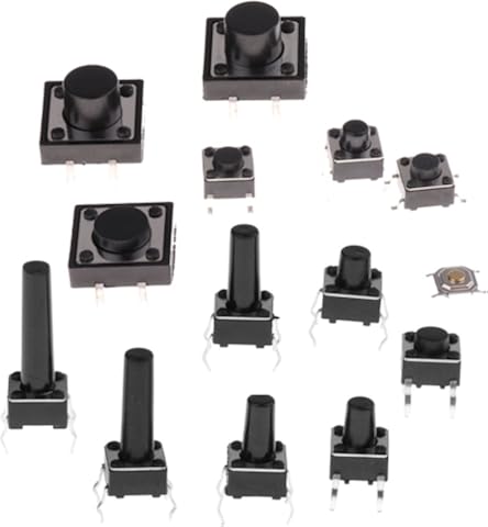 #N/A Interruptor De Botón Táctil Micro Momentáneo 140pcs Set Kits De Surtido