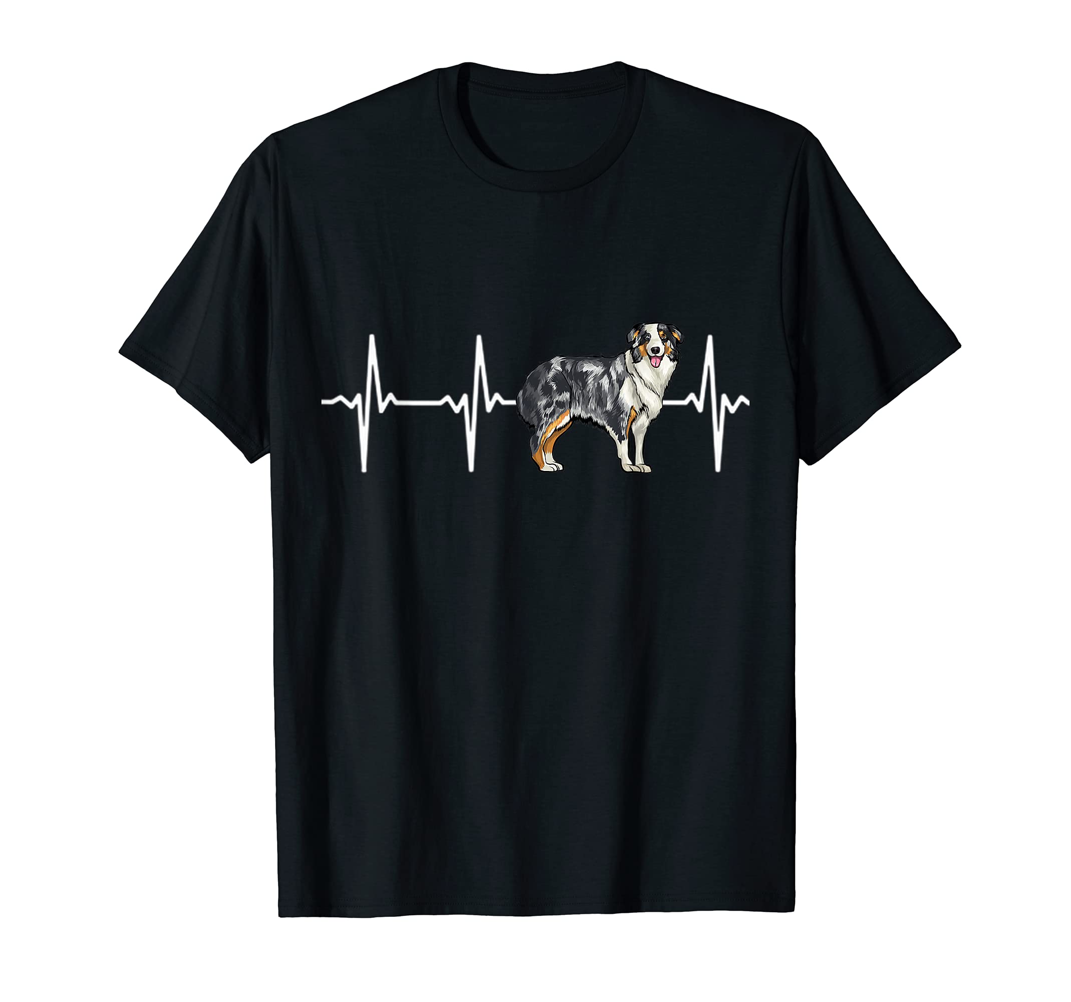 Australian Shepherd Heartbeat Love My Dog T-Shirt