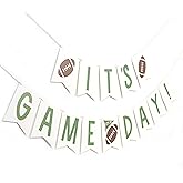 It's Game Day Banner - Football Theme Party Decorations,Game Day Football Garland,Sports Birthday Holiday Hanging Decorations,Sports Party Banner Photo Backdrop