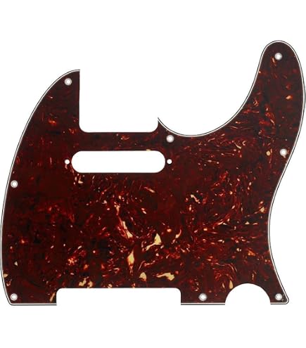 Amazon.com: Fender Modern Pickguard, Telecaster, 8-Hole - Tortoise