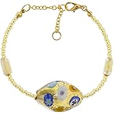 Glass Of Venice Murano Glass Klimt Spiral Bracelet