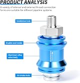 TAILONZ PNEUMATIC Tee Push-in Fittings 12mm OD 3 Way Plastic Pack of 10 view 3