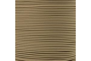 Paracord Planet Elastic Bungee Nylon Shock Cord 2.5mm 1/32", 1/16", 3/16", 5/16", 1/8”, 3/8", 5/8", 1/4", 1/2 inch Crafting Stretch String 10 25 50 & 100 Foot Lengths Made in USA