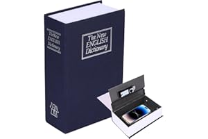 Book Safe With Combination Lock, ALLOMN Dictionary Hidden Safe with 3 Digit Combination Lock, Portable Safe, Book Safe Lock B