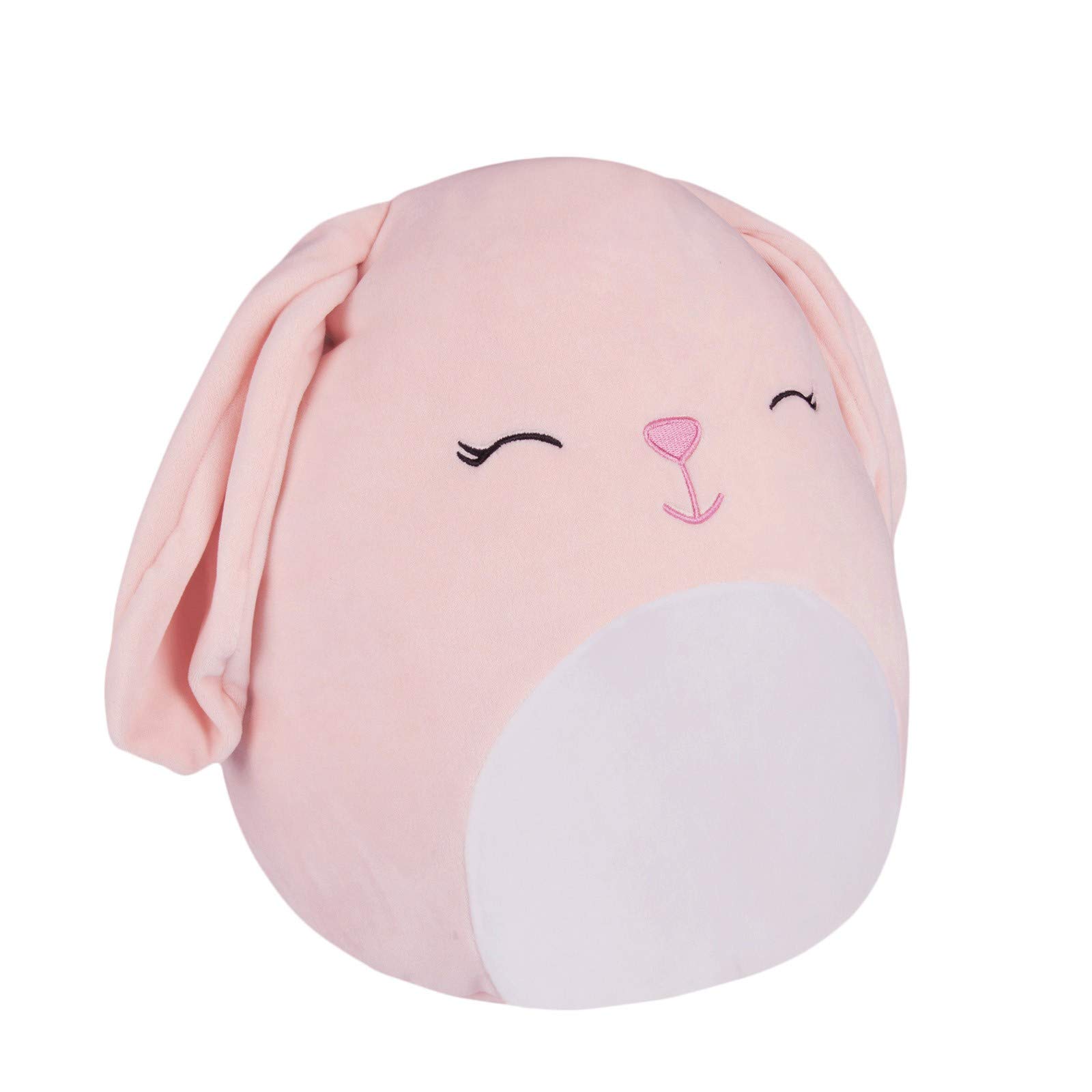 TOPBOOM 3D Dinosaur/Bunny Pillow, Cute Plush Toy Dinosaur Stuffed Animal Doll , Soft Lumbar Back Cushion Plush Stuffed Toy, Use for Car Home Decoration Kids Soft Pillow Waist Cushion (Pink, 8'')