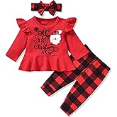 Aalizzwell Infant Baby Girls Christmas Outfit